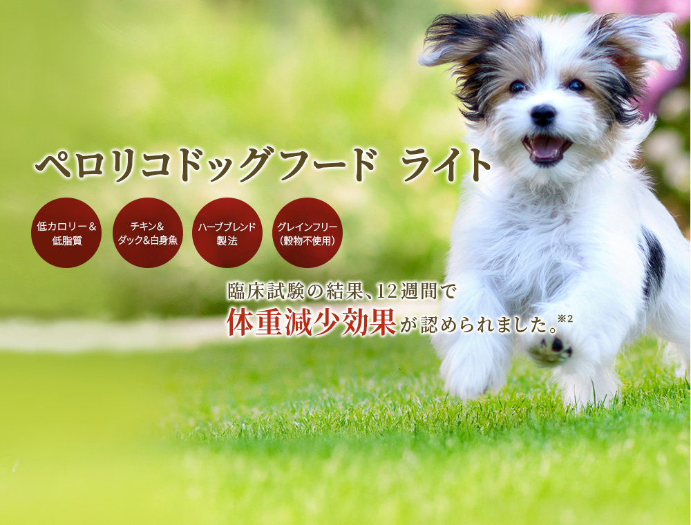 低カロリーでもっと美味しくもっと幸せにペロリコドッグフード ライト